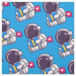 Astronautisch leesboek schattige kinderen stof