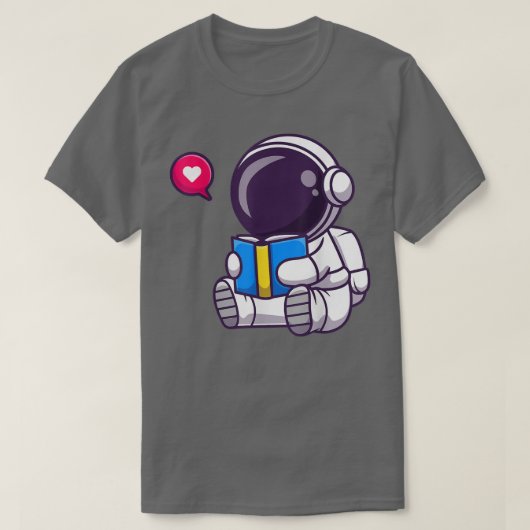 Astronautisch leesboek t-shirt (Design voorkant)
