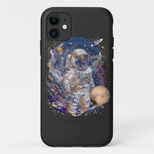 Astronautisch ontwerp Case-Mate iPhone case (Achterkant)