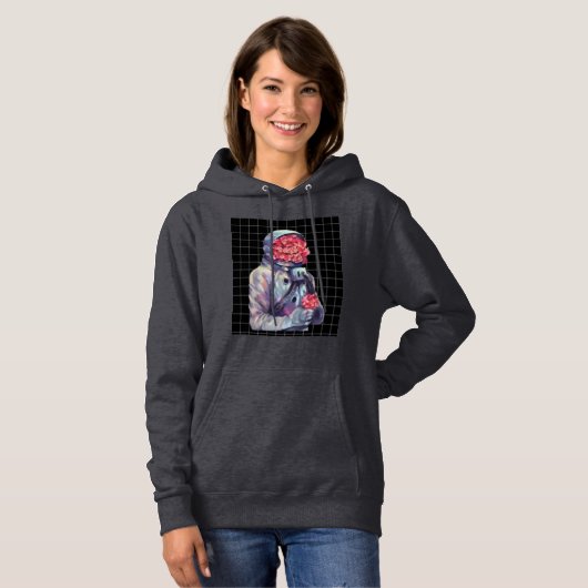 Astronautisch ontwerp hoodie (Voorkant volledig)