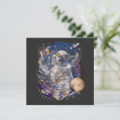 Astronautisch ontwerp kaart (Staand voorkant)