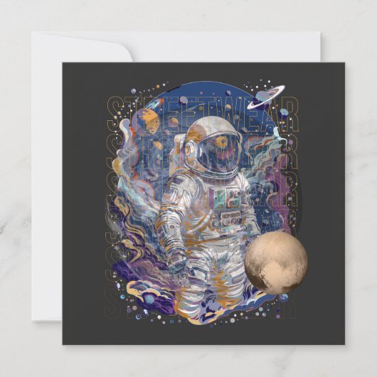 Astronautisch ontwerp kaart (Voorkant)