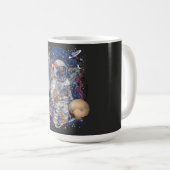 Astronautisch ontwerp koffiemok (Voorkant rechts)