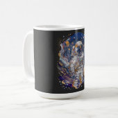 Astronautisch ontwerp koffiemok (Voorkant links)