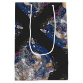 Astronautisch ontwerp medium cadeauzakje (Achterkant)