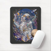 Astronautisch ontwerp muismat (Met muis)