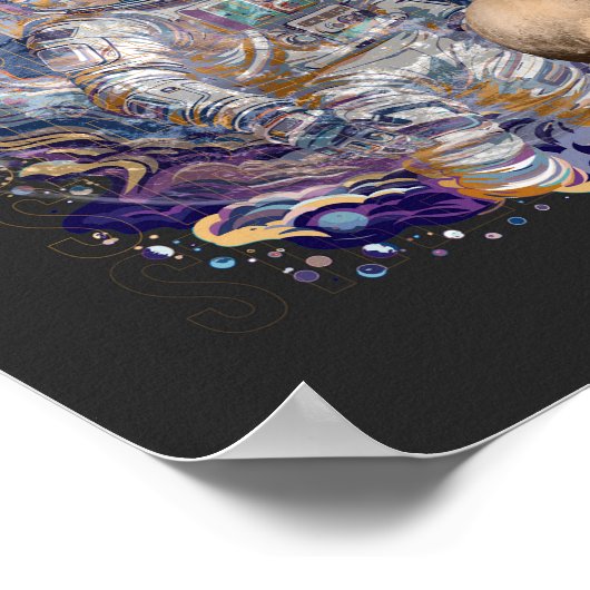 Astronautisch ontwerp poster (Hoek)