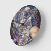 Astronautisch ontwerp ronde klok (Hoek)