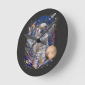 Astronautisch ontwerp ronde klok (Hoek)