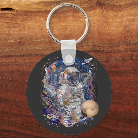 Astronautisch ontwerp sleutelhanger (Voorkant)
