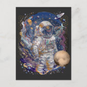 Astronautisch ontwerp uitnodiging briefkaart (Voorkant)
