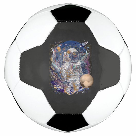 Astronautisch ontwerp voetbal (Voorkant)