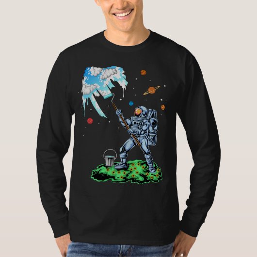 Astronautisch schilderij t-shirt (Voorkant)