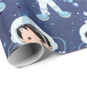 Astronautische jongen Buitenruimte Cadeaupapier (Rol Hoek)