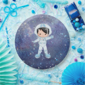 Astronautische jongen Buitenruimte Papieren Bordje (Feest)