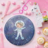 Astronautische jongen Buitenruimte Papieren Bordje (Feest)