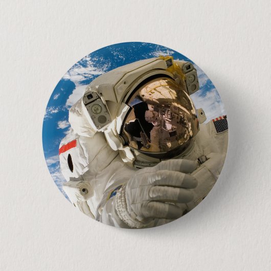 Astronautische koel Afbeeldingen koel ruimte Ronde Button 5,7 Cm (Voorkant)