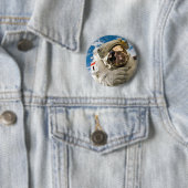 Astronautische koel Afbeeldingen koel ruimte Ronde Button 5,7 Cm (In situ)
