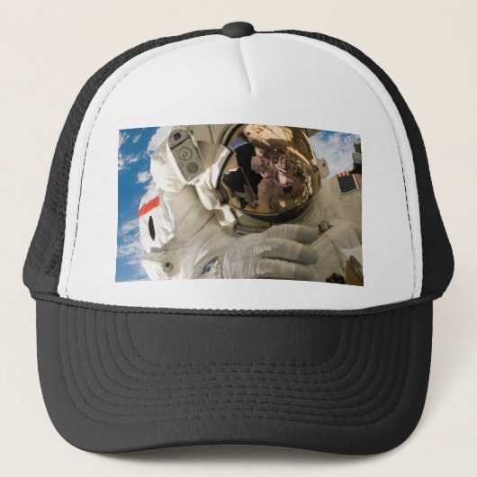 Astronautische koel Afbeeldingen koel ruimte Trucker Pet (Voorkant)
