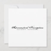 Astronautische navigatie - Mini Print (Achterkant)