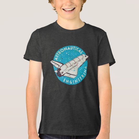 Astronautische techniek V01 Tri-Blend Shirt (Voorkant)
