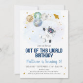 Astronautruimte uit deze wereld van de dag kaart (Voorkant)