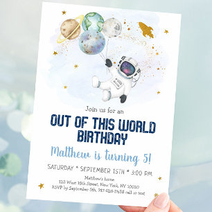 Astronautruimte uit deze wereld van de dag kaart