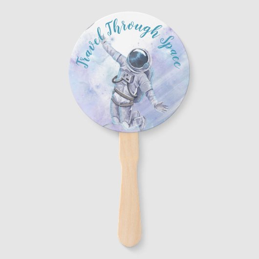 Astronauts and Space Birthday Party Handwaaier (Voorkant)