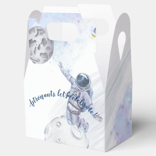 Astronauts and Space Celebrations Favor Box Bedankdoosjes (Geopend)
