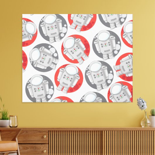 Astronaut's Canvas Afdruk (Insitu (Woonkamer))