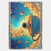 Astronaut's Coffee Cosmos Reis Deken (Voorkant Verticaal)