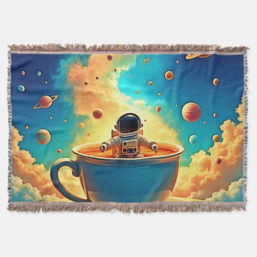 Astronaut's Coffee Cosmos Reis Deken (Voorkant)