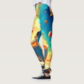 Astronaut's Coffee Cosmos Reis Leggings (Links)