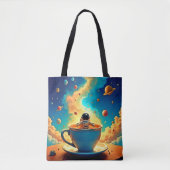 Astronaut's Coffee Cosmos Reis Tote Bag (Voorkant)