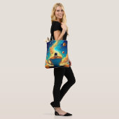 Astronaut's Coffee Cosmos Reis Tote Bag (Op model)