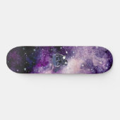 Astronauts die door ruimtetijd lopen persoonlijk skateboard (Horizontaal)