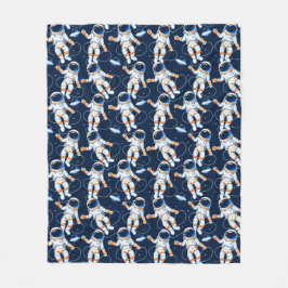 Astronauts fleece deken