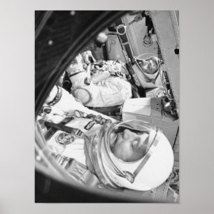 Astronauts in Gemini 3 Poster
