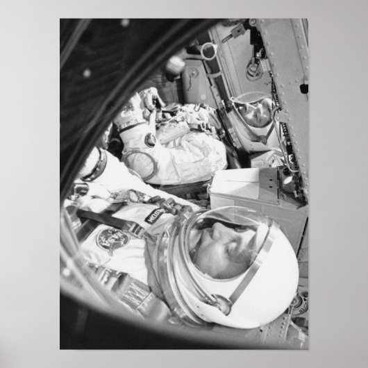 Astronauts in Gemini 3 Poster (Voorkant)