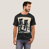 Astronauts op de maan t-shirt (Voorkant volledig)