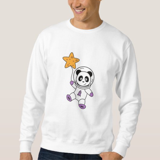 Astronauts Pandas Planet Earth Space Star Trui (Voorkant)