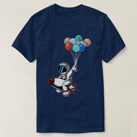 Astronauts Planets Buiten Space Explorer - Ik heb  T-shirt (Design voorkant)