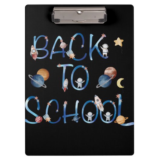 Astronauts Planets Space,back to school Klembord (Voorkant)