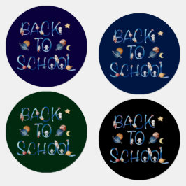 Astronauts Planets Space,back to school Labels