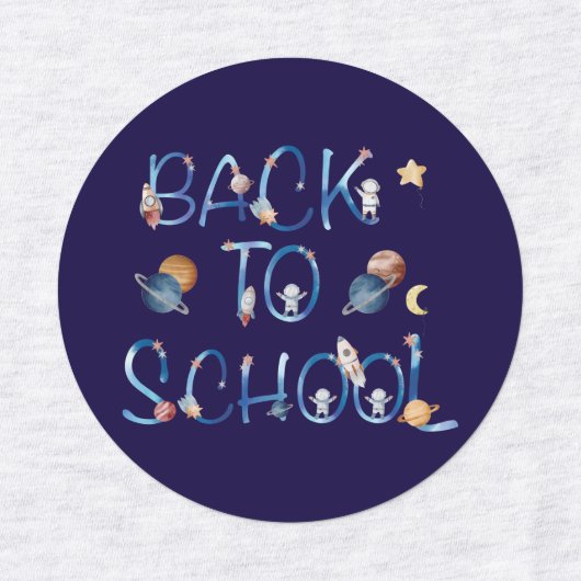 Astronauts Planets Space,back to school Labels (Design 1)