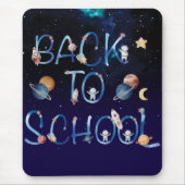 Astronauts Planets Space,back to school Muismat (Voorkant)