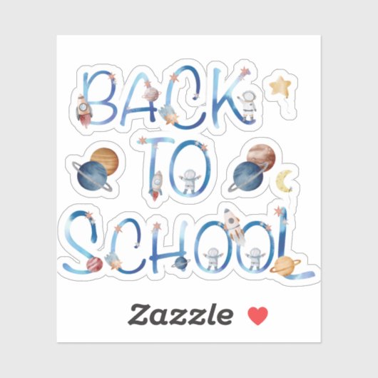 Astronauts Planets Space,back to school Sticker (Vel)