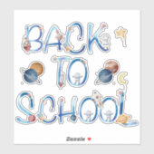 Astronauts Planets Space,back to school Sticker (Vel)