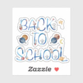 Astronauts Planets Space,back to school Sticker (Vel)