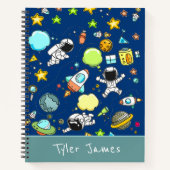 Astronauts Planets Space Kind Notitieboek (Voorkant)